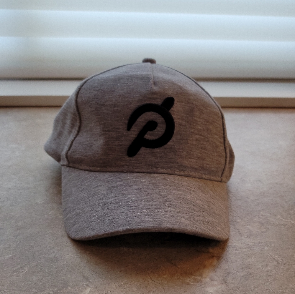 Peloton Gray Baseball Cap with Black Logo